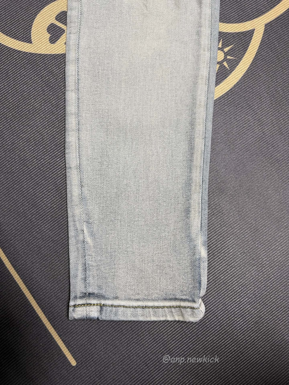 Amiri Jeans Men Letters Trousers Repair Low Rise Skinny (8) - www.newkick.org